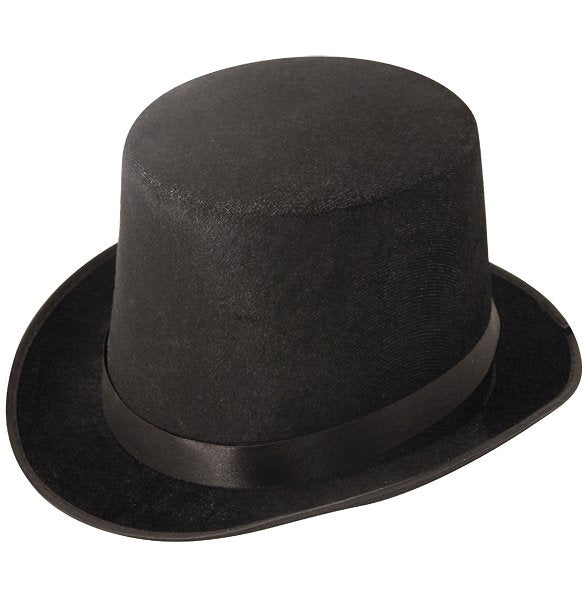 Black Velour Top Hat