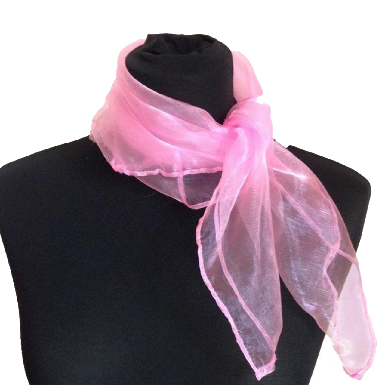 50s PINK/BLACK NECK SCARF