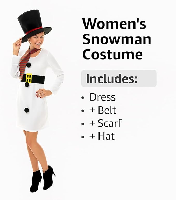 Christmas Snow Woman Fancy dress Costume