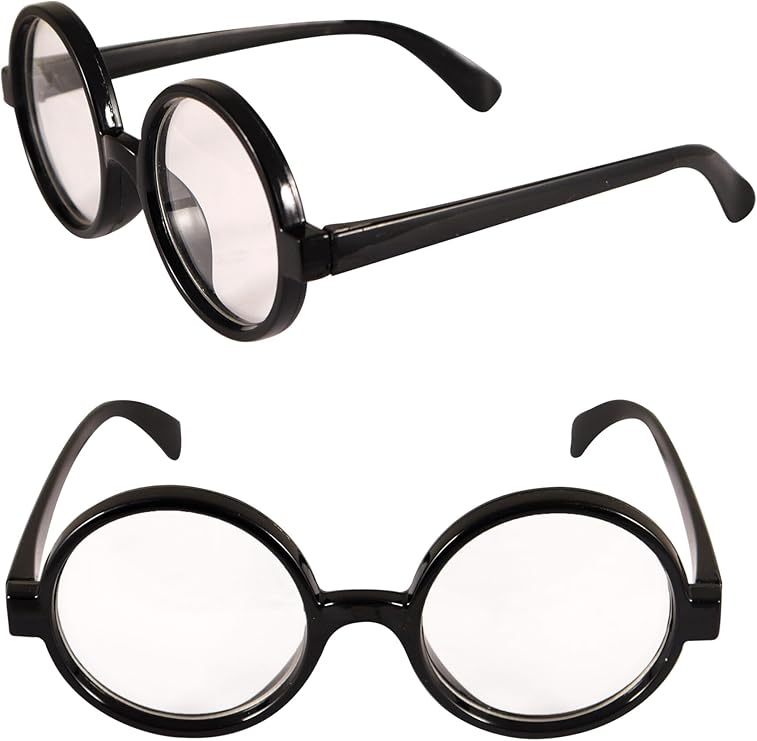Adult World Book Day Costume for Men - Red & White T-Shirt, Bobble Hat, Round Glasses