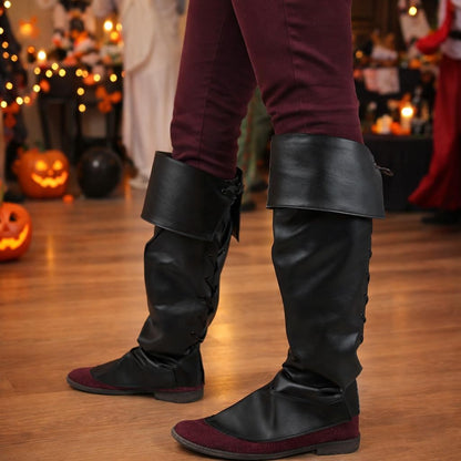 Black Pirate Boot Covers