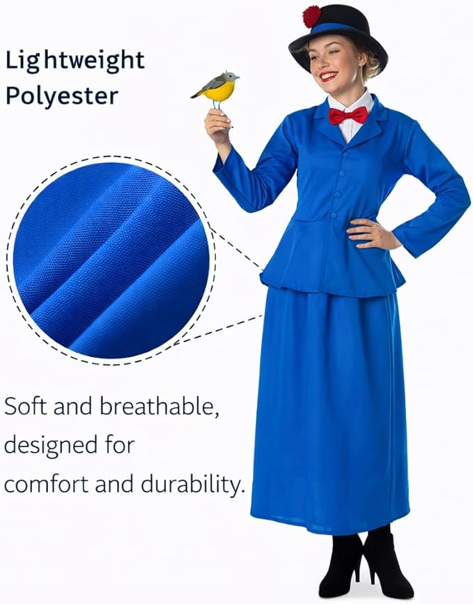Mary Poppins Blue One Size