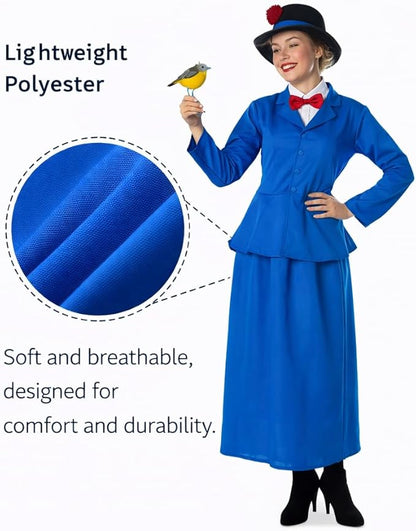 Mary Poppins Blue One Size