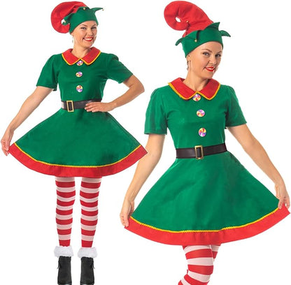 Christmas Sweet Elf Fancy Dress Costume