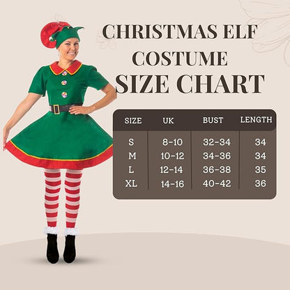 Christmas Sweet Elf Fancy Dress Costume