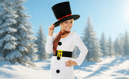 Christmas Snow Woman Fancy dress Costume