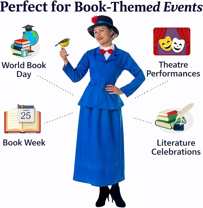 Mary Poppins Blue One Size