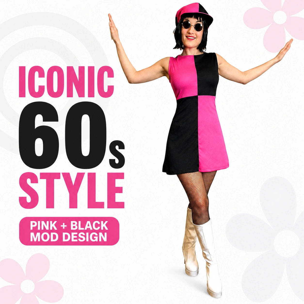 Mod Girl Fancy Dress Costume
