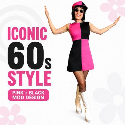 Mod Girl Fancy Dress Costume