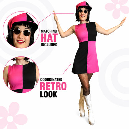 Mod Girl Fancy Dress Costume