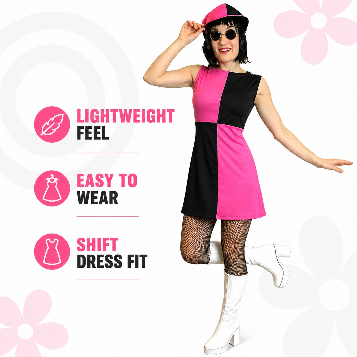 Mod Girl Fancy Dress Costume