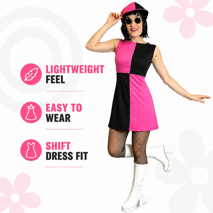 Mod Girl Fancy Dress Costume