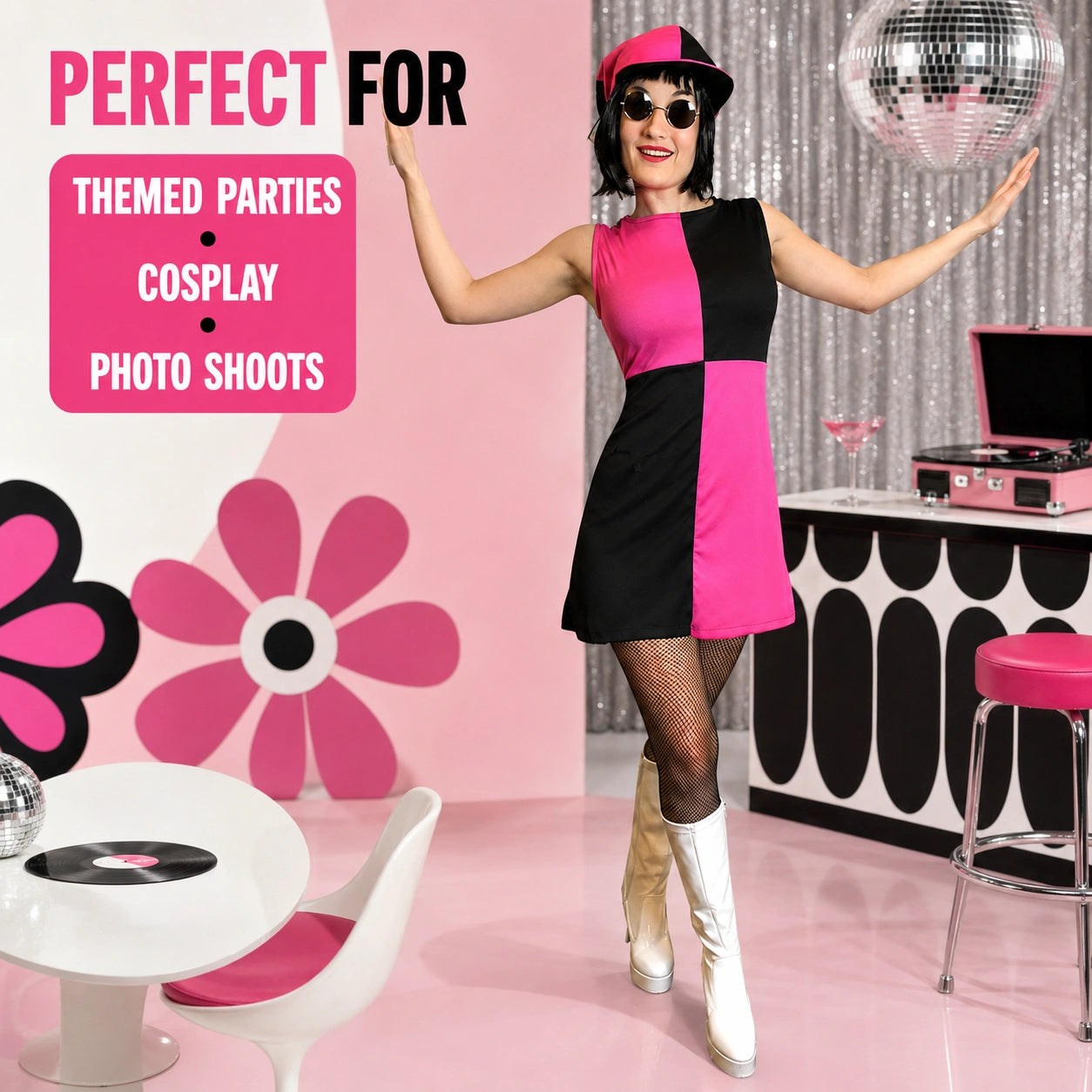 Mod Girl Fancy Dress Costume