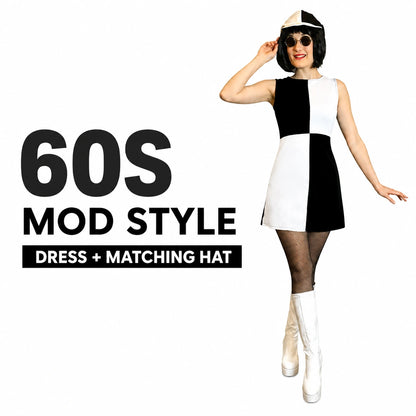 Mod Girl Fancy Dress Costume