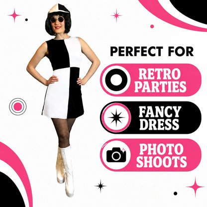 Mod Girl Fancy Dress Costume