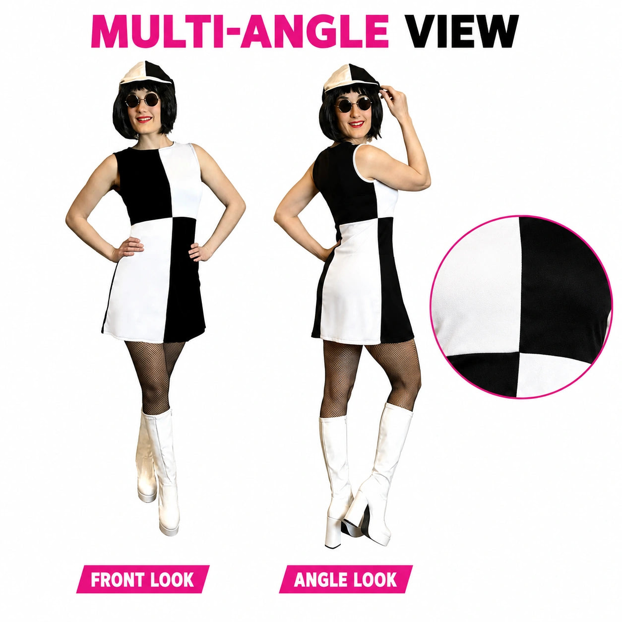 Mod Girl Fancy Dress Costume