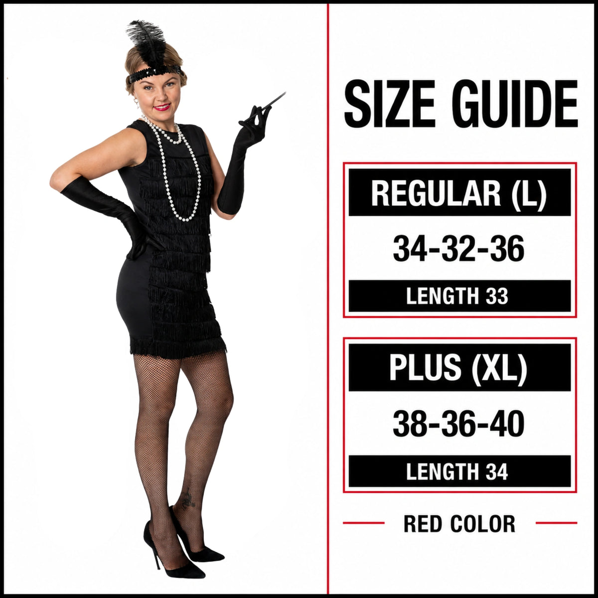 Black Flapper Dress Costume