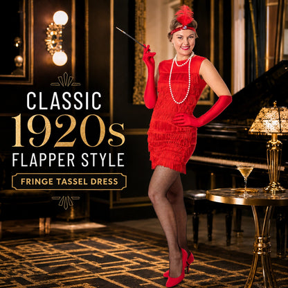 Red Flapper Dress Costume