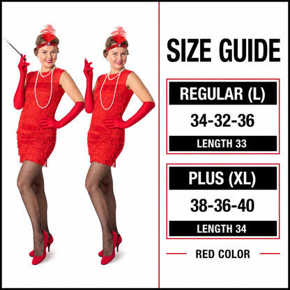 Red Flapper Dress Costume