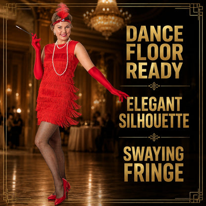 Red Flapper Dress Costume