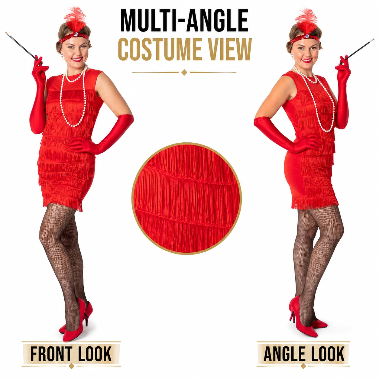 Red Flapper Dress Costume