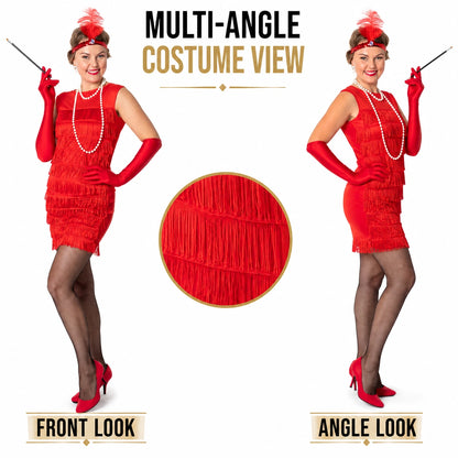 Red Flapper Dress Costume