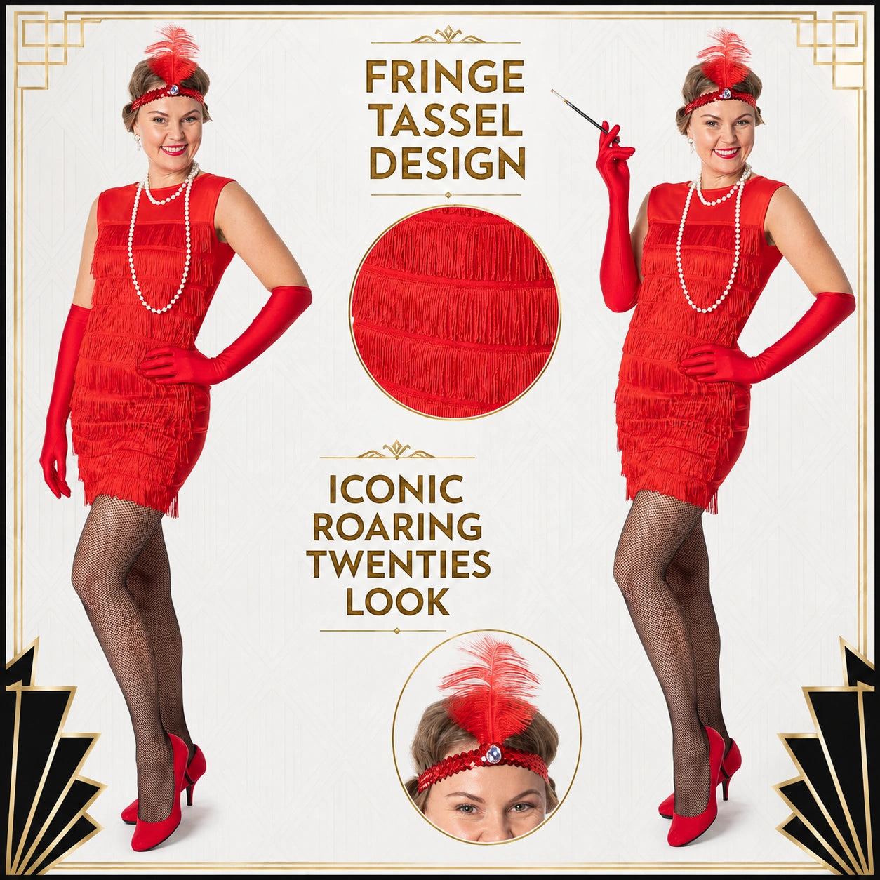 Red Flapper Dress Costume