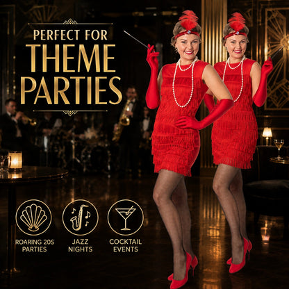 Red Flapper Dress Costume