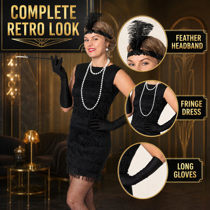 Black Flapper Dress Costume