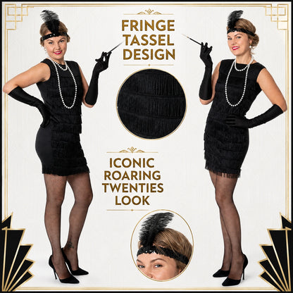 Black Flapper Dress Costume