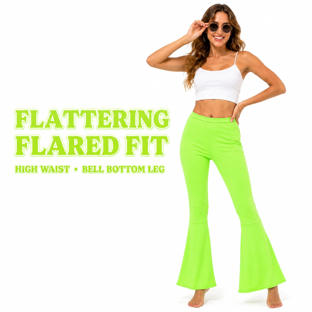 Ladies Flares Green