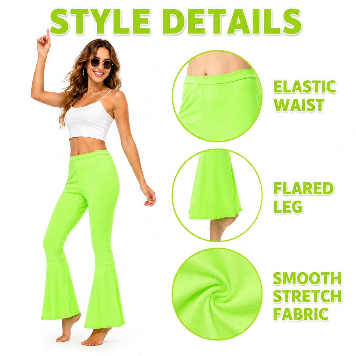 Ladies Flares Green
