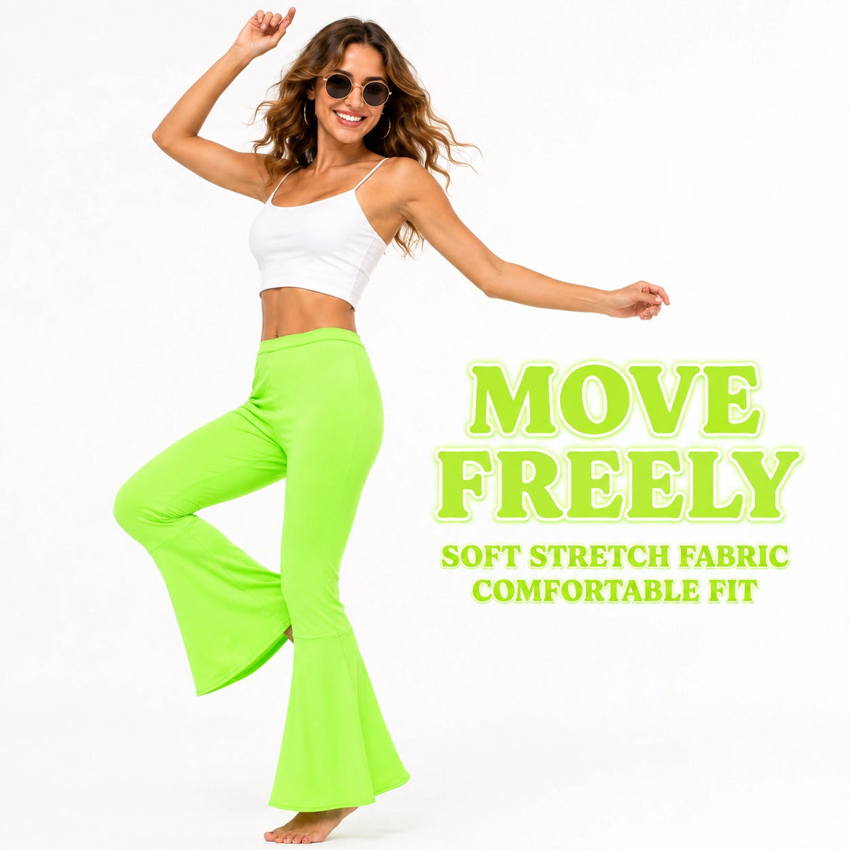 Ladies Flares Green