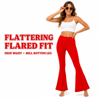 Ladies Flares Red
