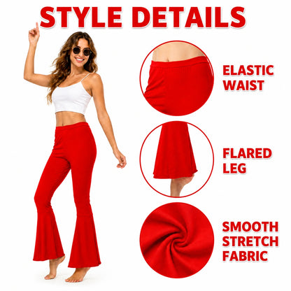 Ladies Flares Red