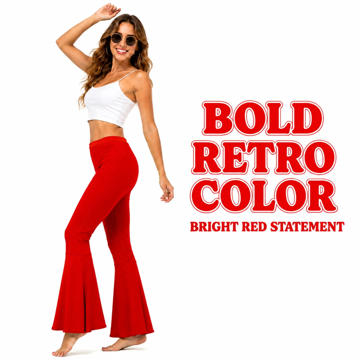 Ladies Flares Red