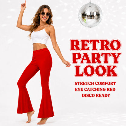 Ladies Flares Red