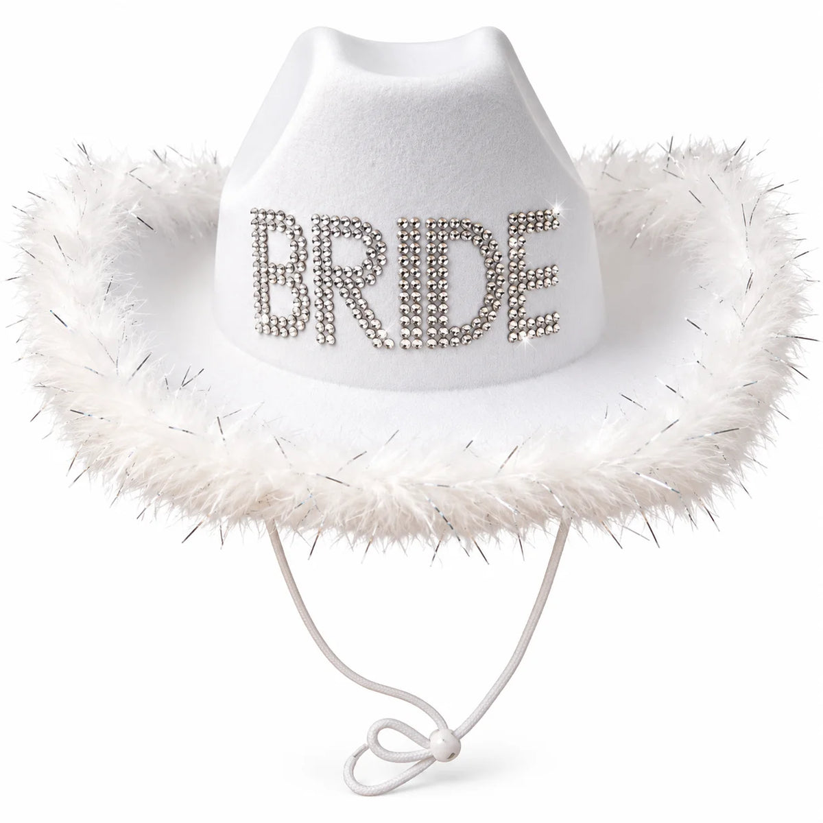 Women’s Bride to Be White Cowboy Hat – Cowgirl Hats for Bachelorette, Birthday Parties