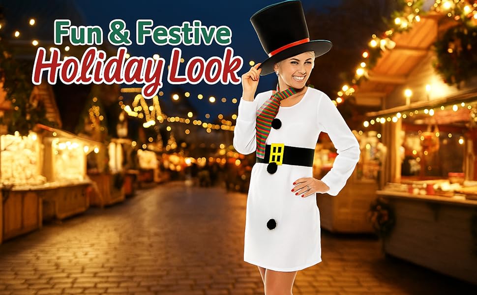 Christmas Snow Woman Fancy dress Costume