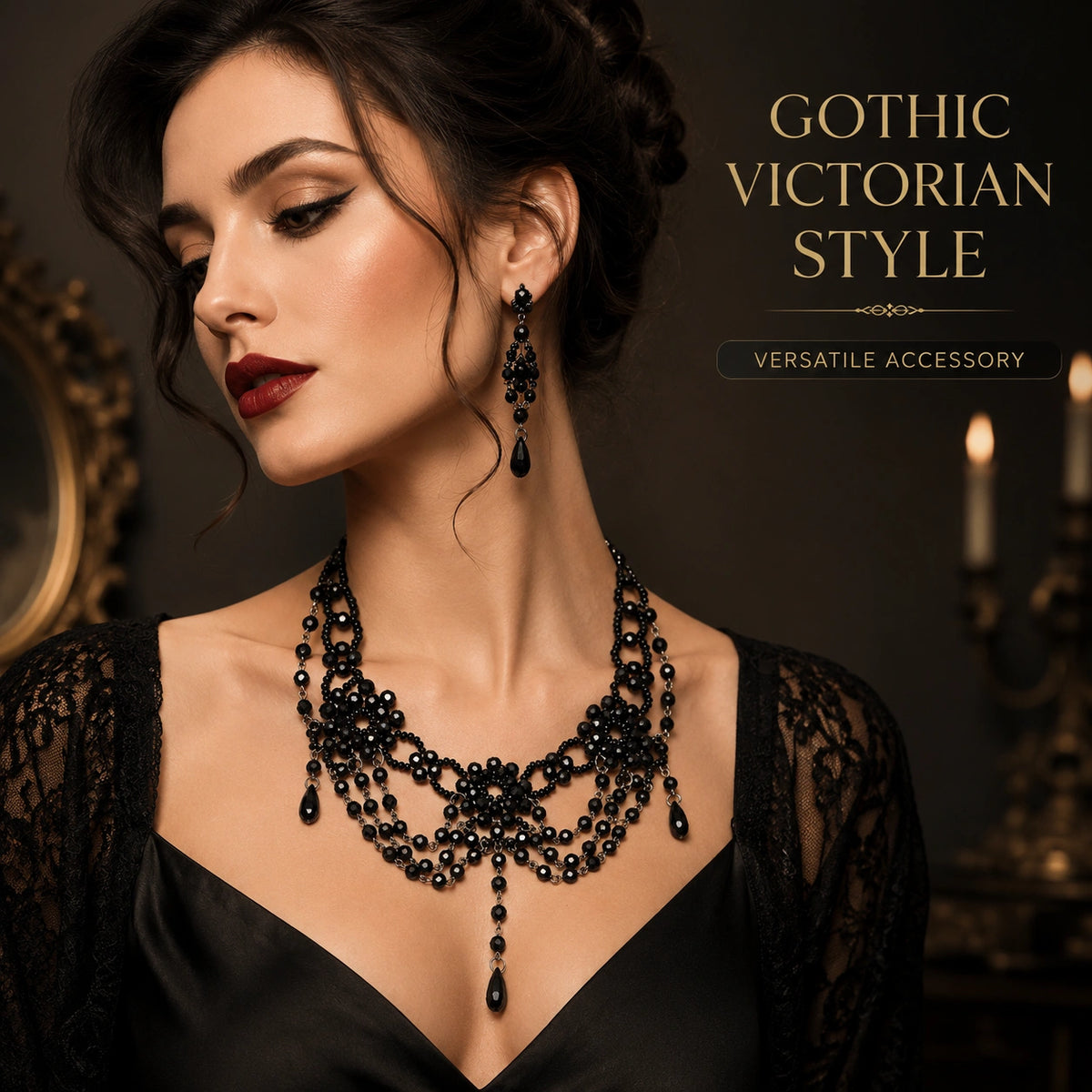 20s Bead Choker Necklace