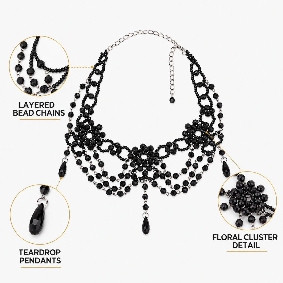 20s Bead Choker Necklace