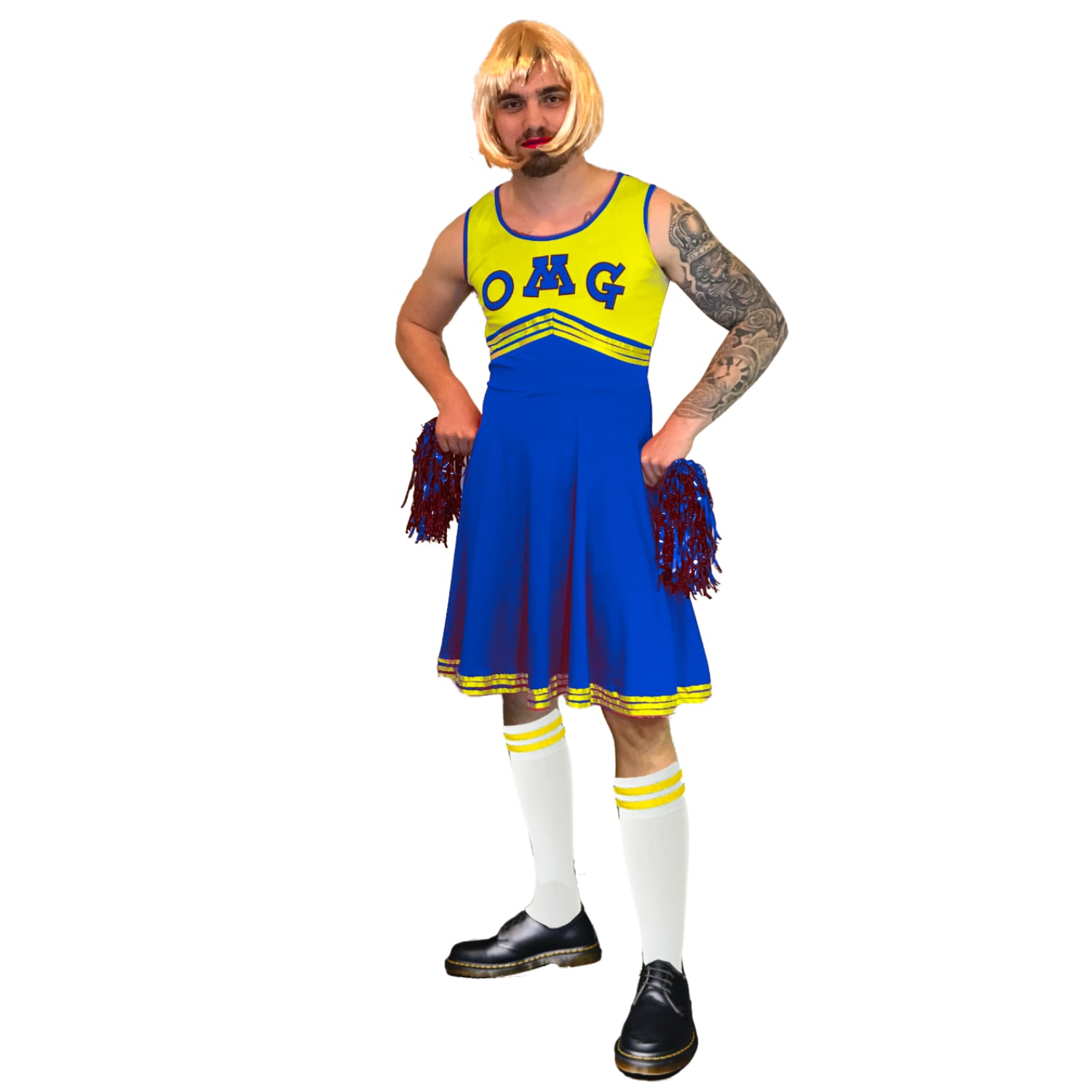 Stag bachelor fancy dress cheerleader Costume  Sowest Fancy Dress