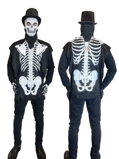Skeleton Poncho Costume