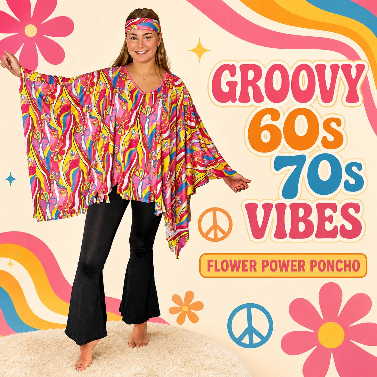 Flower Power Poncho