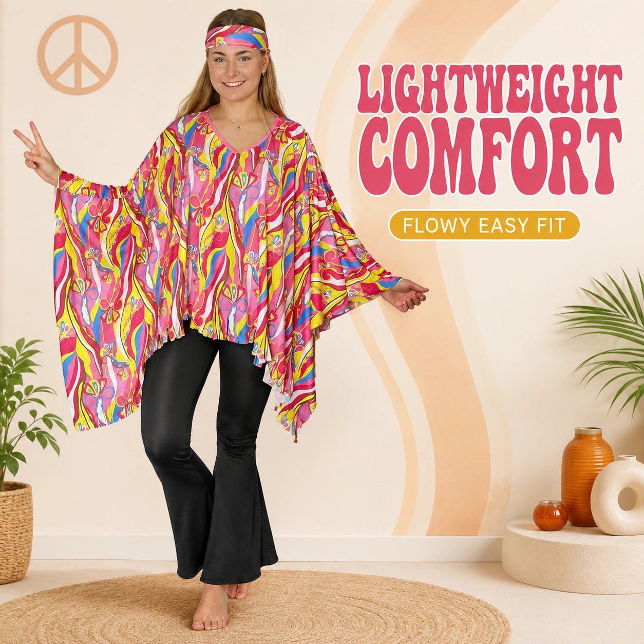 Flower Power Poncho