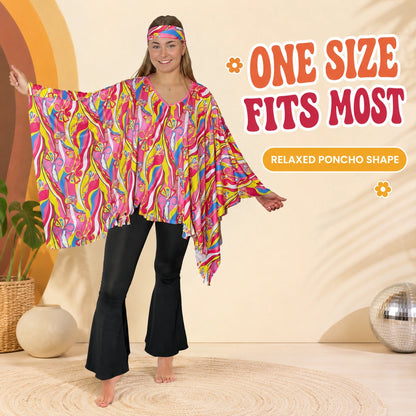 Flower Power Poncho