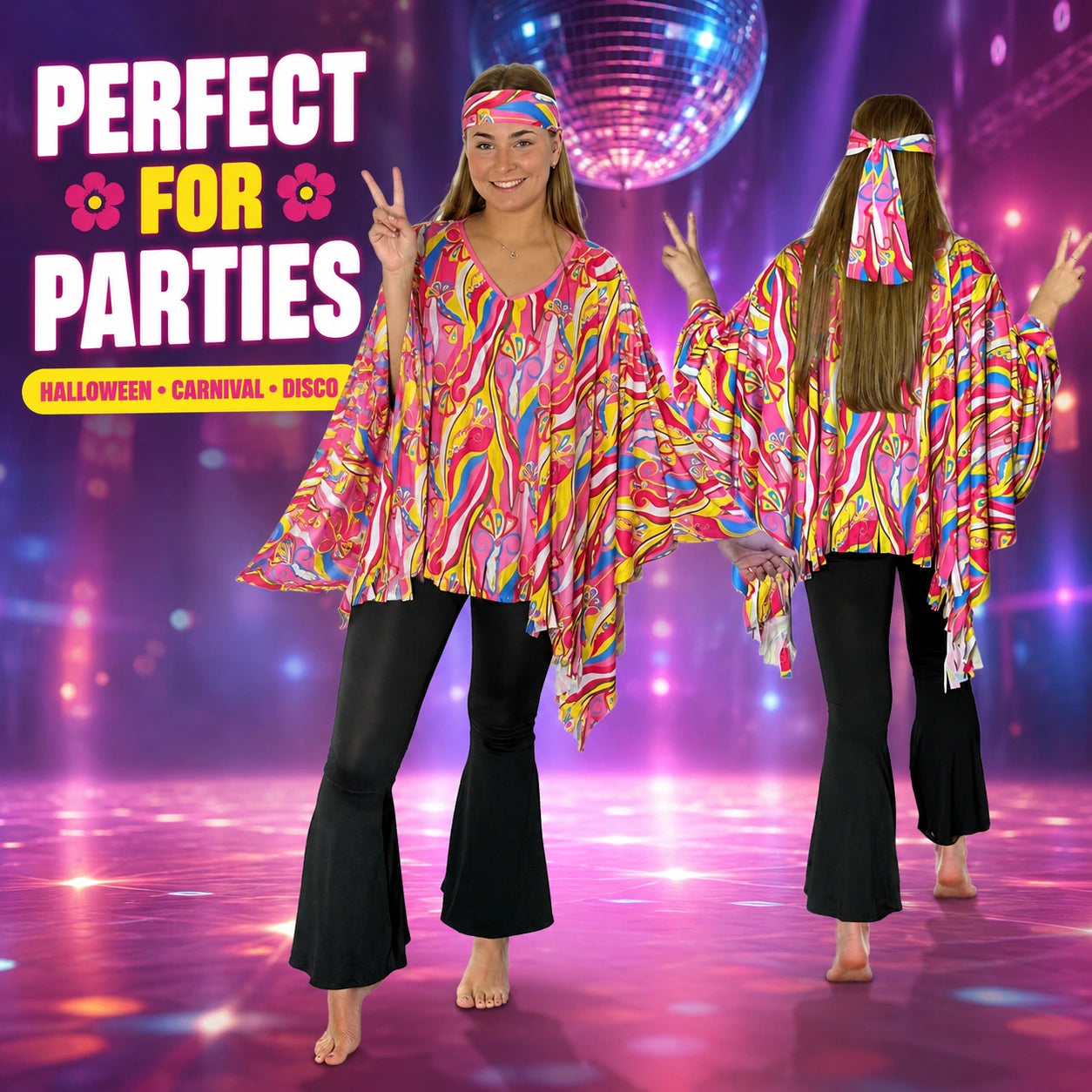 Flower Power Poncho