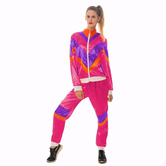 80s Tracksuit Pink Retro Costume