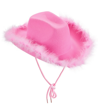 Cowboy Hat Pink Fur