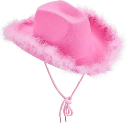 Cowboy Hat Pink Fur